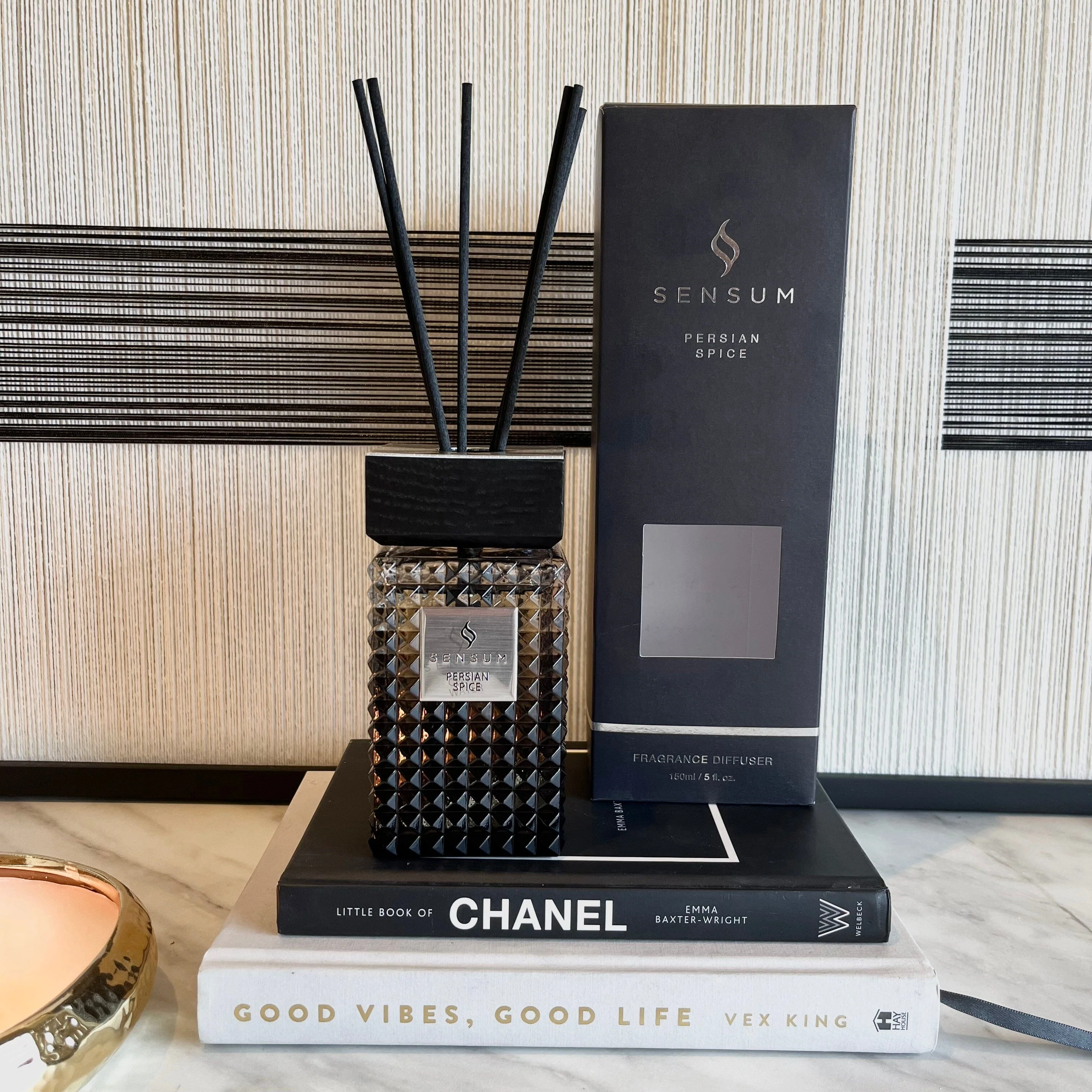 Persian Spice Petite Black & Silver Luxury Reed Diffuser - 150ml - Image 2