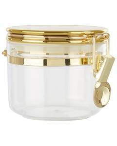 Pharaoh Gold Finish Small Clear Acrylic Jar - Image 3