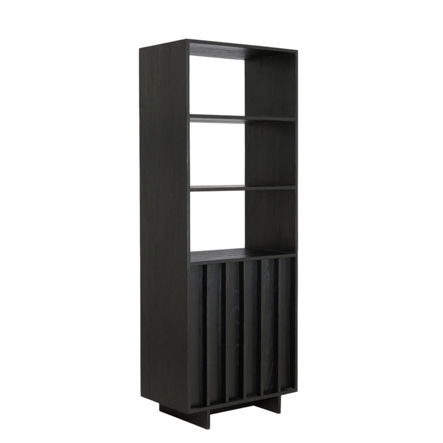 Portia Black Wooden Tall Cabinet - Image 3