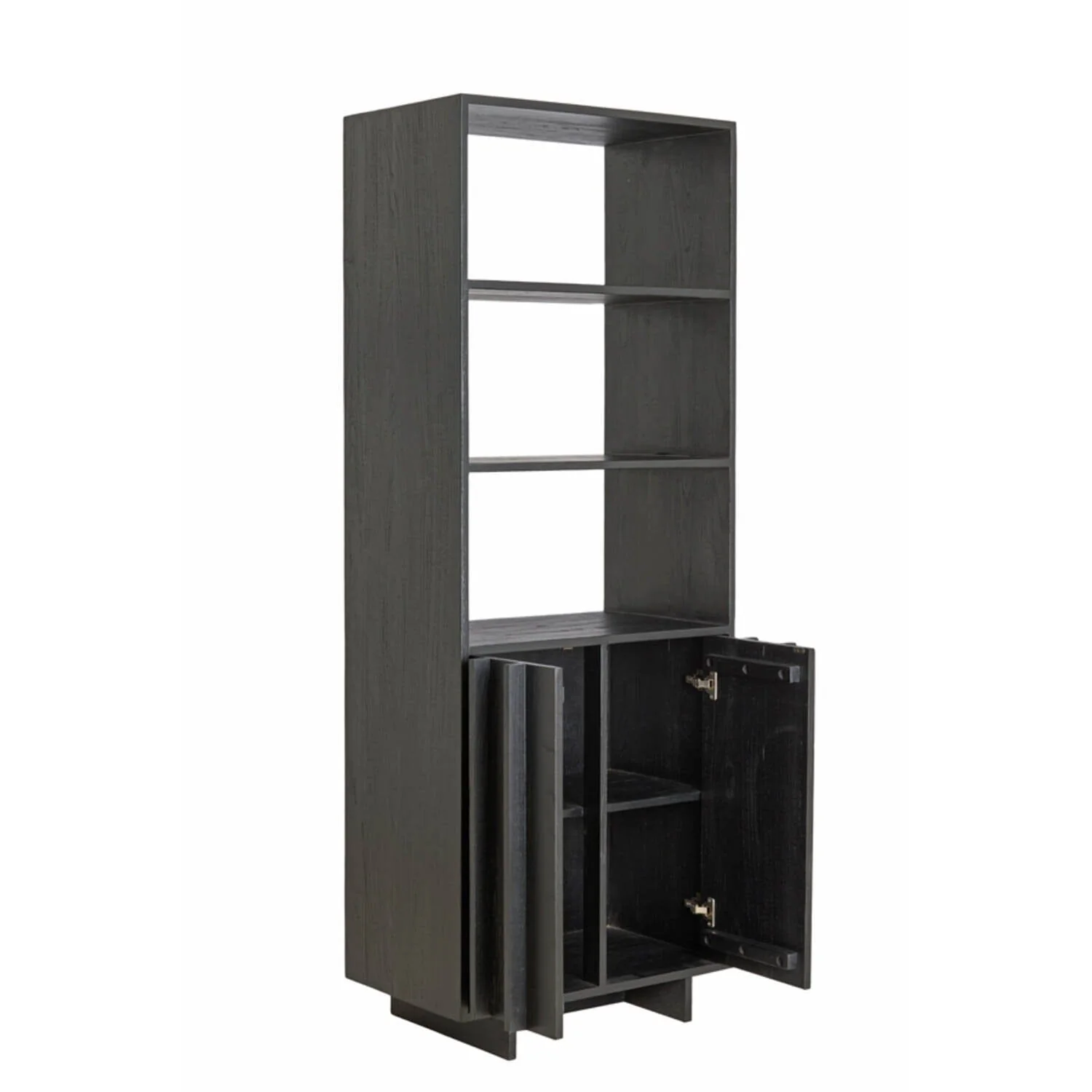 Portia Black Wooden Tall Cabinet - Image 5