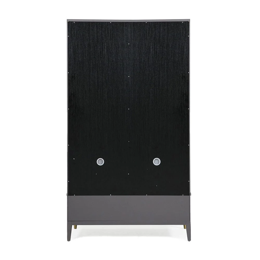 Putney Grey & Gold 2 Door Wardrobe - Image 5