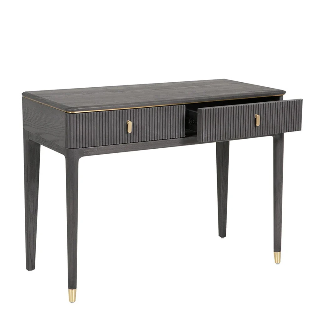 Putney Grey & Gold Dressing Table - Image 3