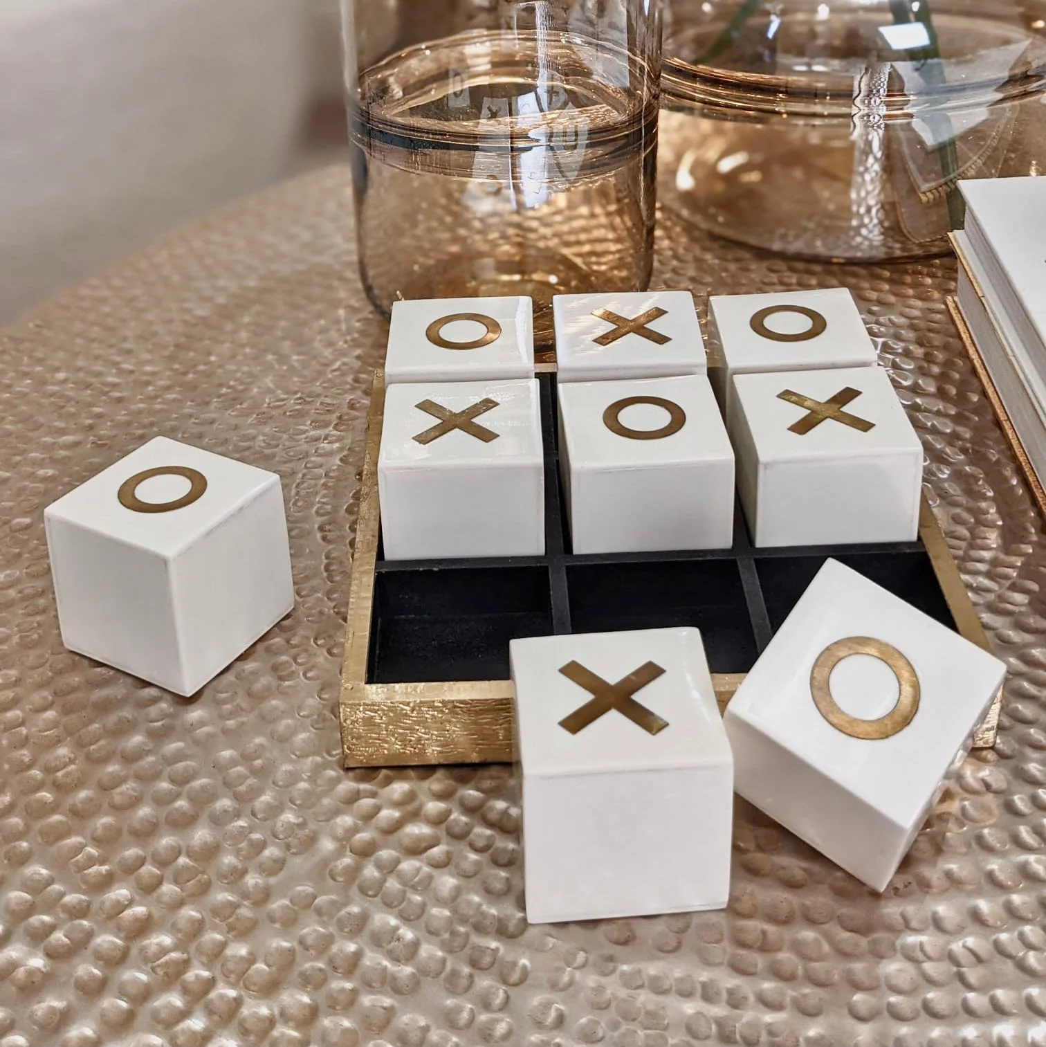 Rae Gold Noughts & Crosses Set - Image 2