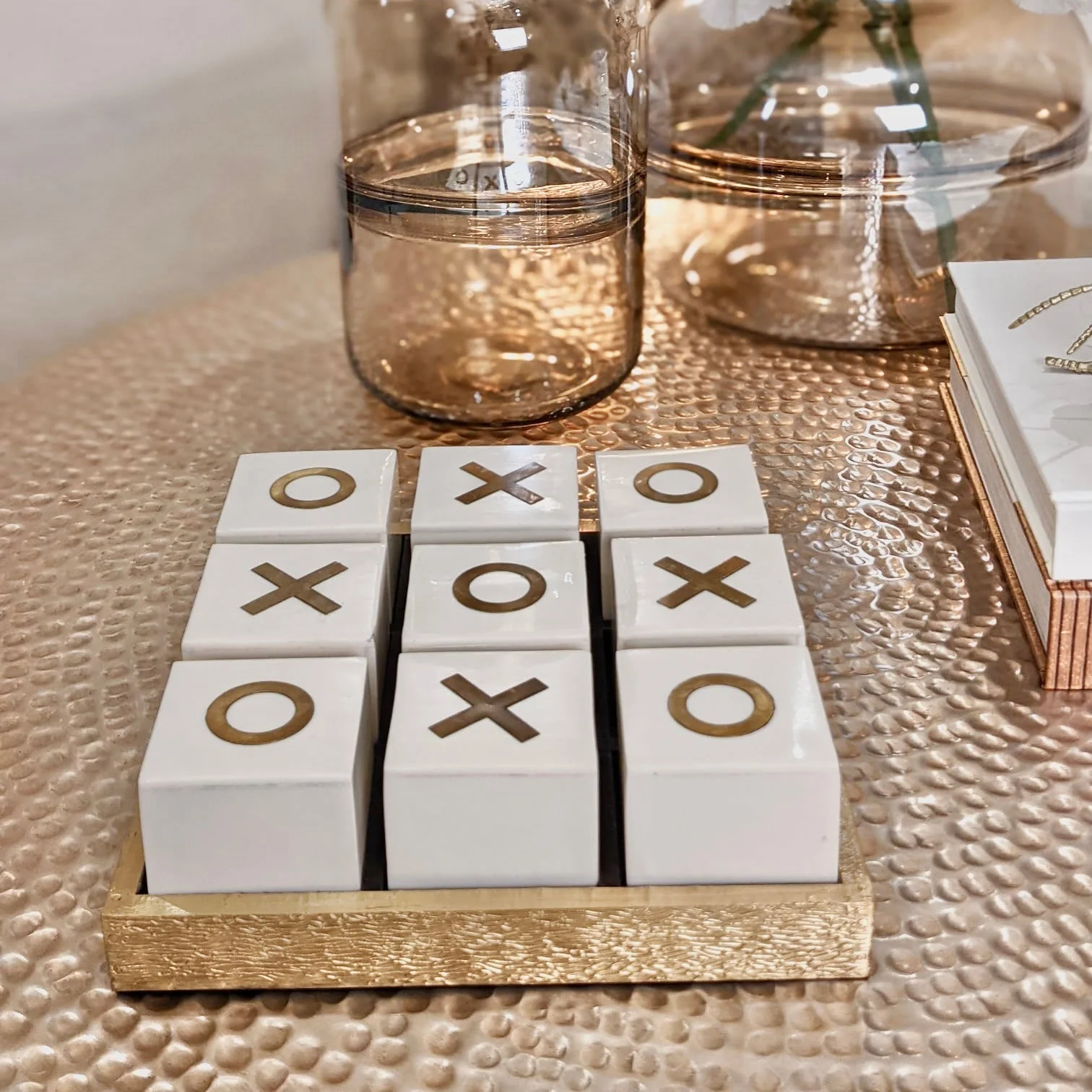 Rae Gold Noughts & Crosses Set - Image 3
