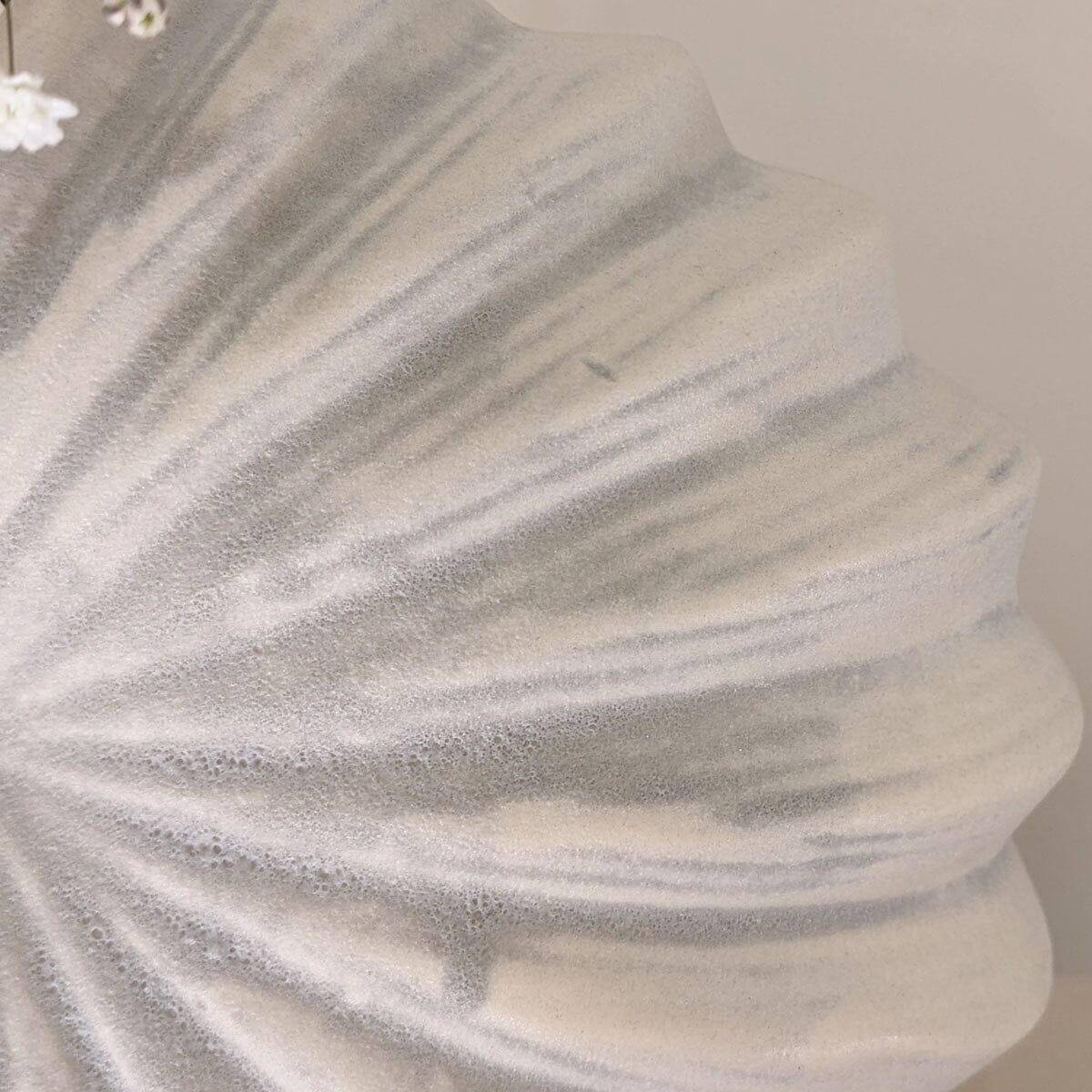 Renew White Textured Shell Decorative Vase - Image 4