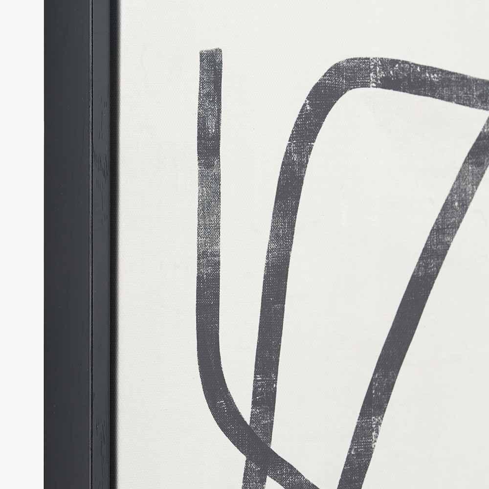 Robyn Black Squiggle Framed Canvas Wall Art - Set of 2 - Image 5
