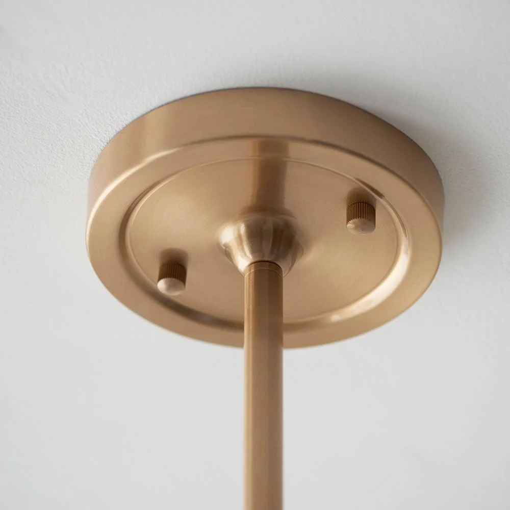 Sabrina Brushed Brass 4 Light Linear Pendant Ceiling Light - Image 3