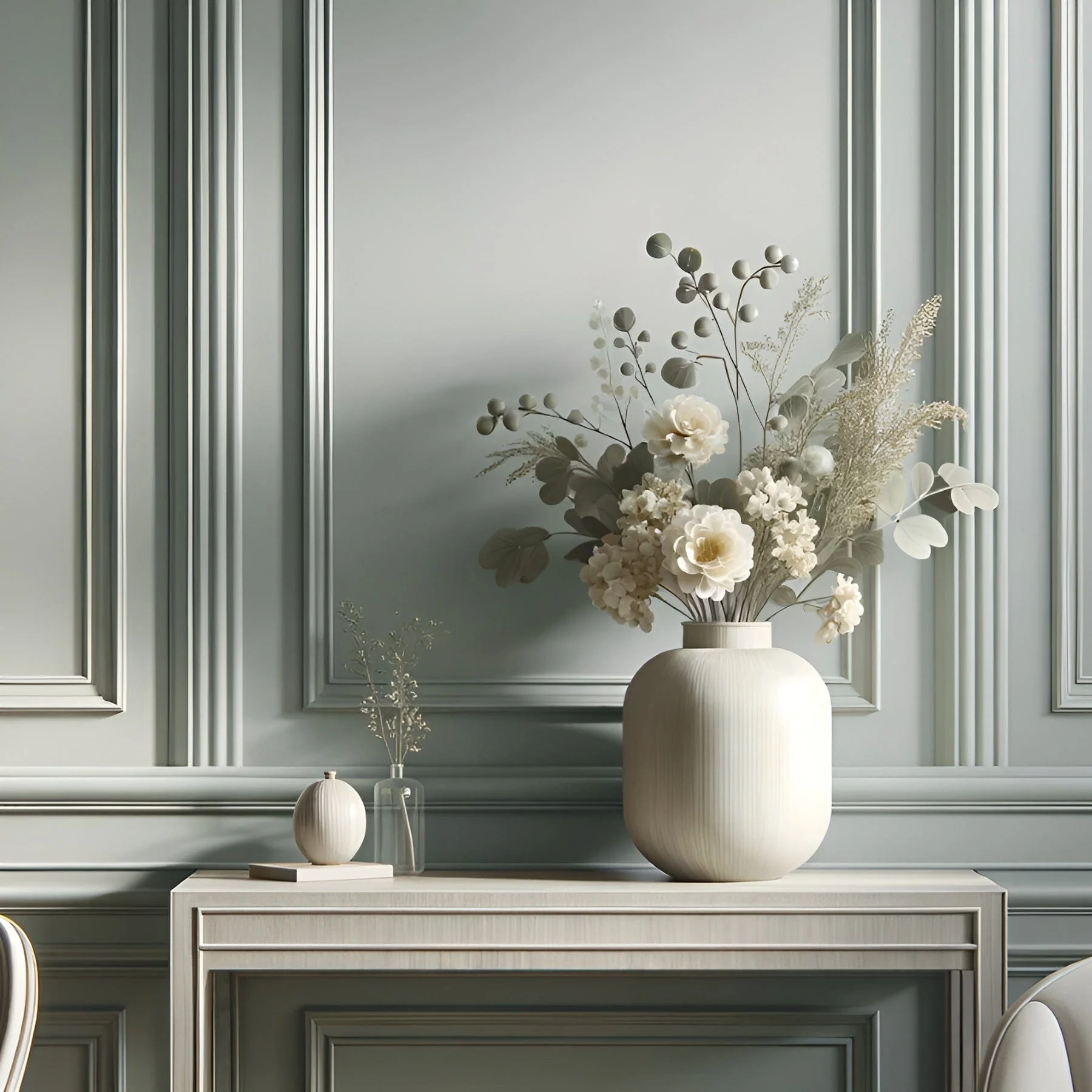 Sage Serenade Soft Green Walls & Ceilings Washable Flat Matt Paint - 2.5L - Image 3