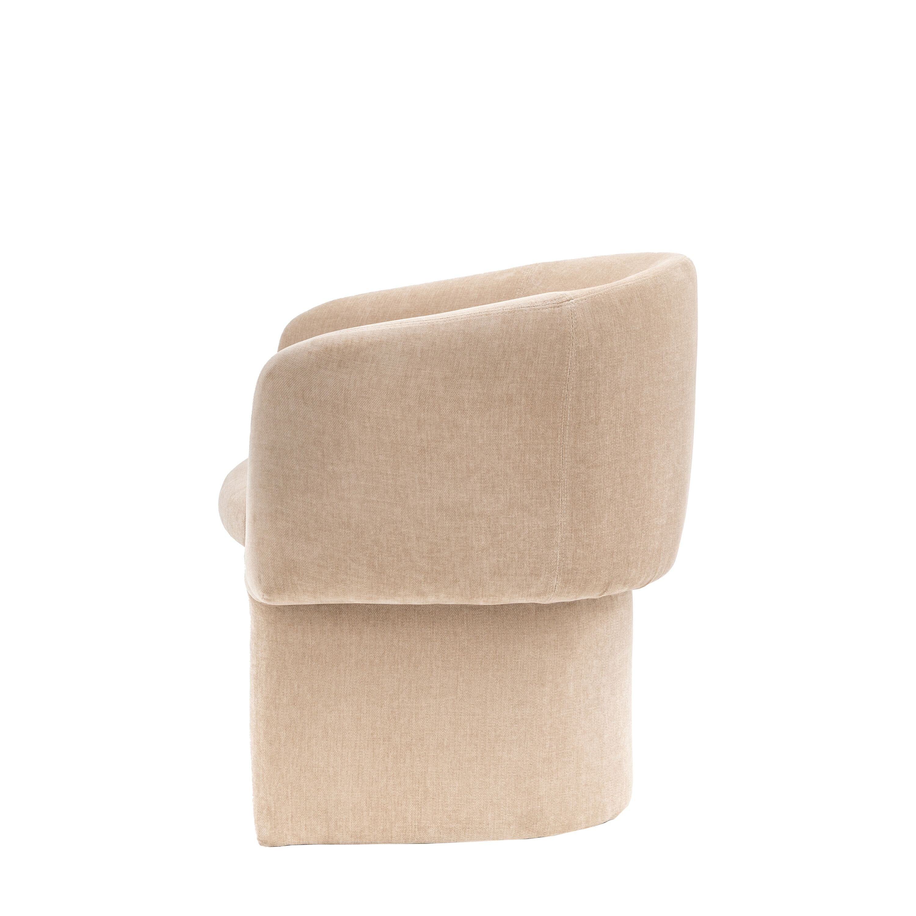 Salida Cream Fabric Dining Chair - Image 3