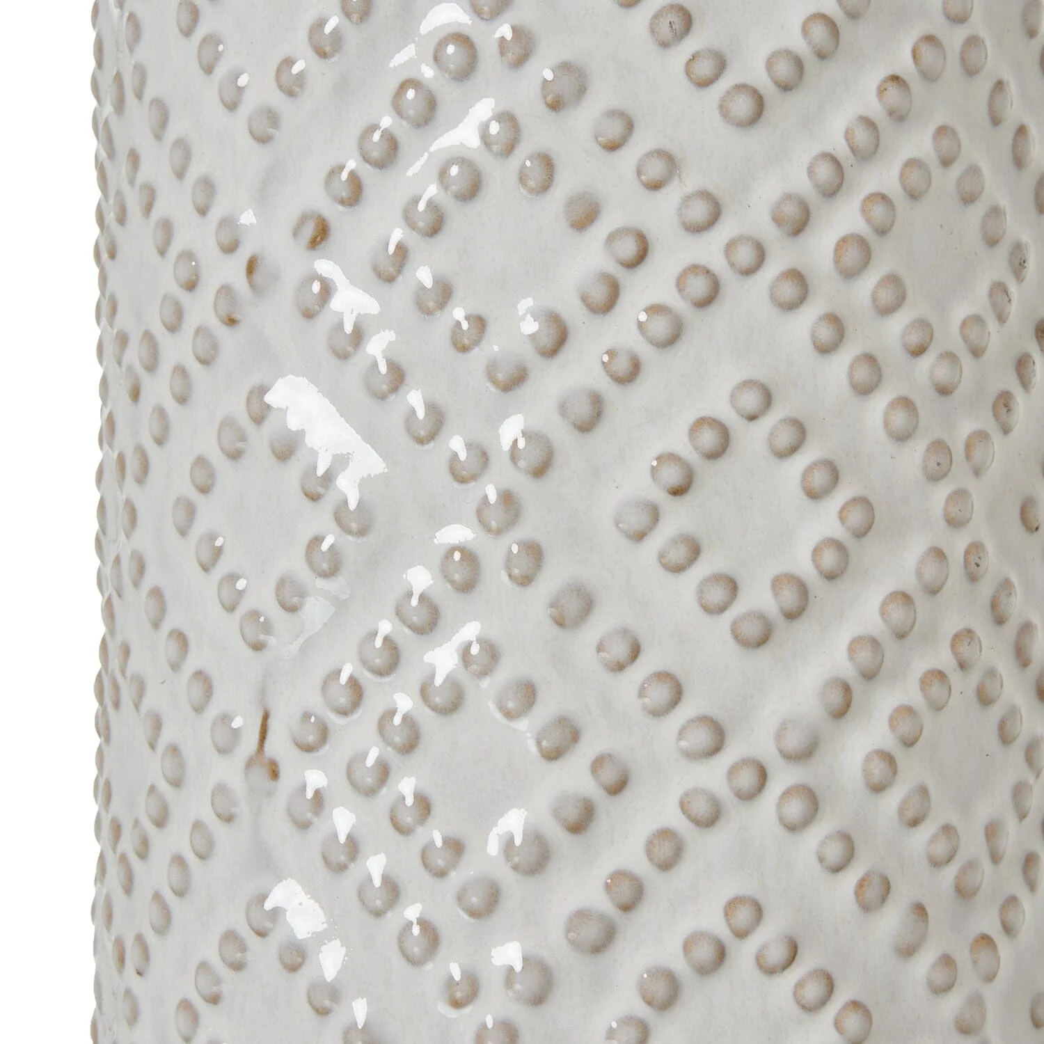 Sanderson Ceramic Beaded Tall Table Lamp with Linen Shade - Image 2