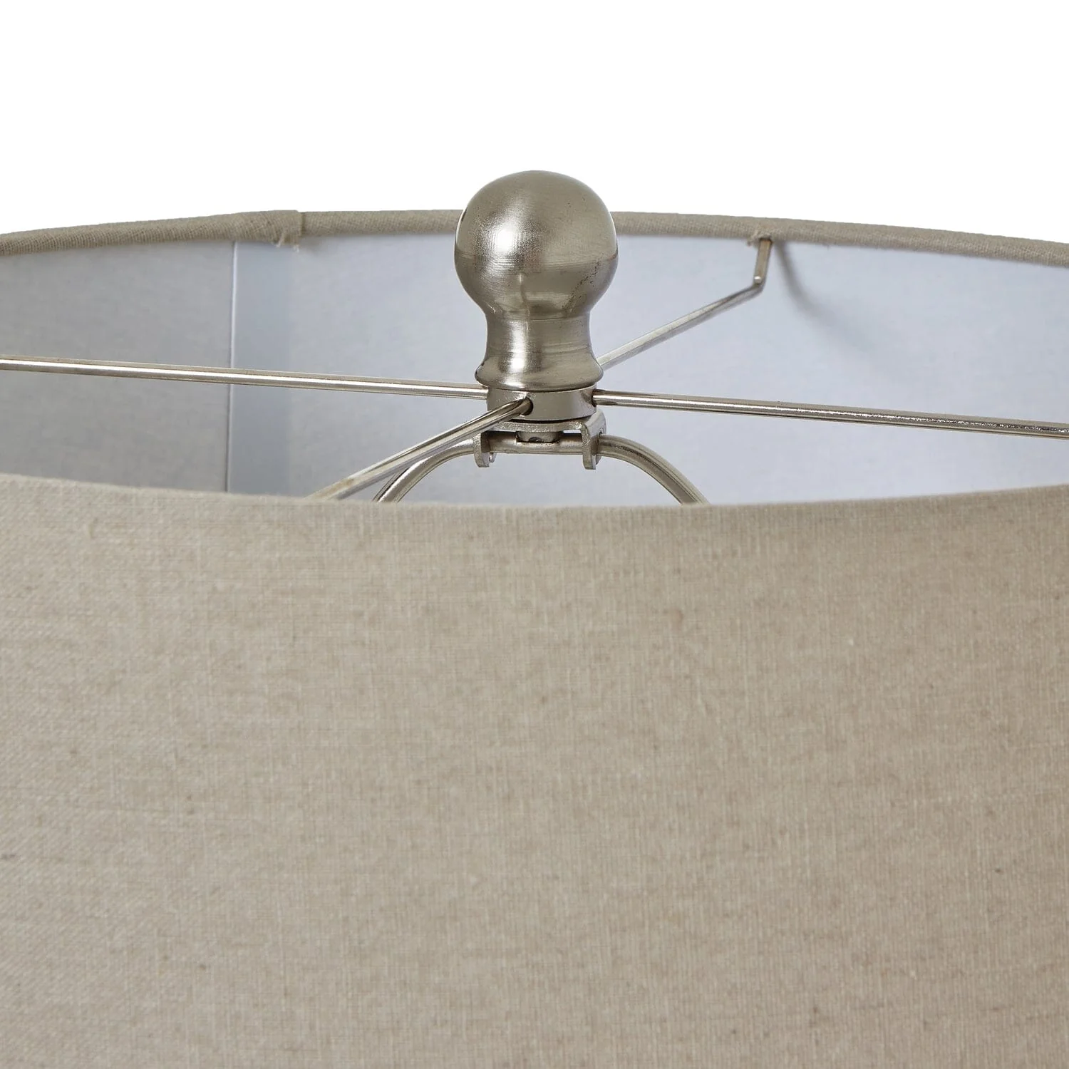 Sanderson Ceramic Beaded Tall Table Lamp with Linen Shade - Image 3