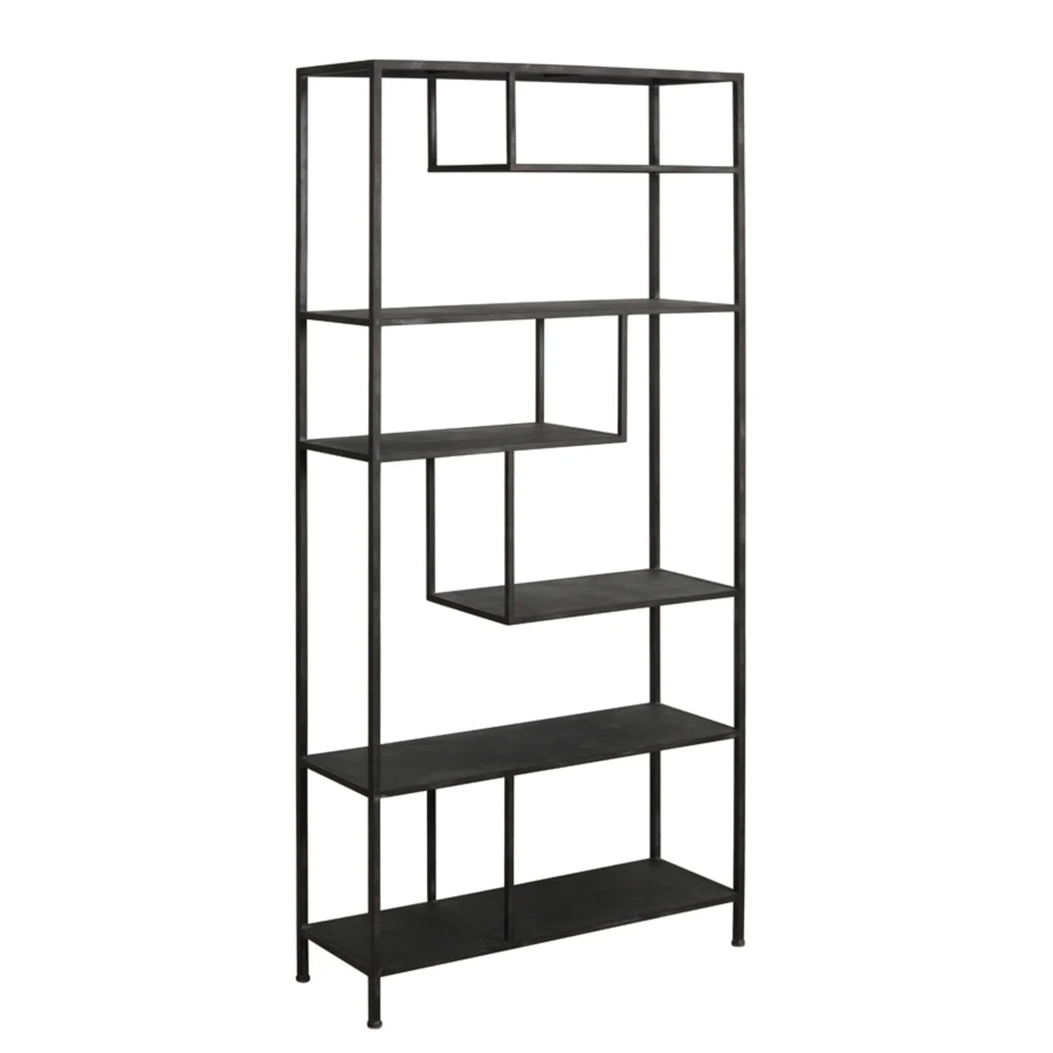 Sannia Antique Black Tall Shelving Unit - Image 2
