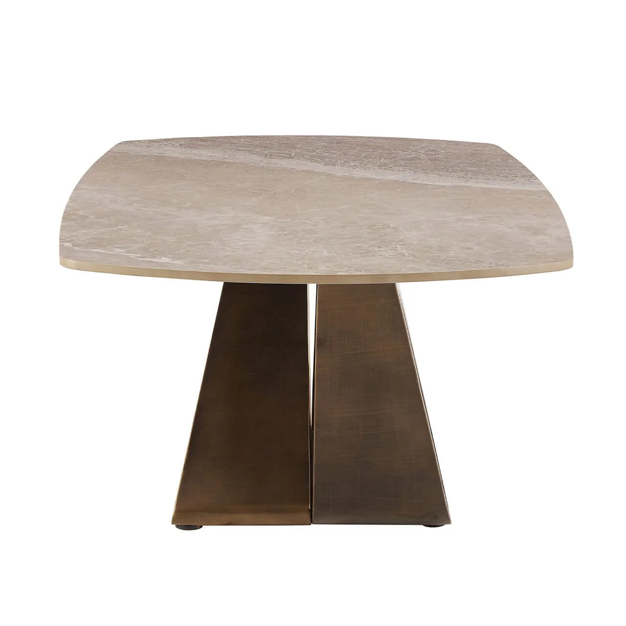 Sarzana Bronze Coffee Table with Stone Top - Image 3