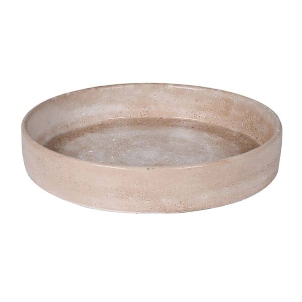 Seanna Taupe Distressed Round Decorative Tray - Image 5