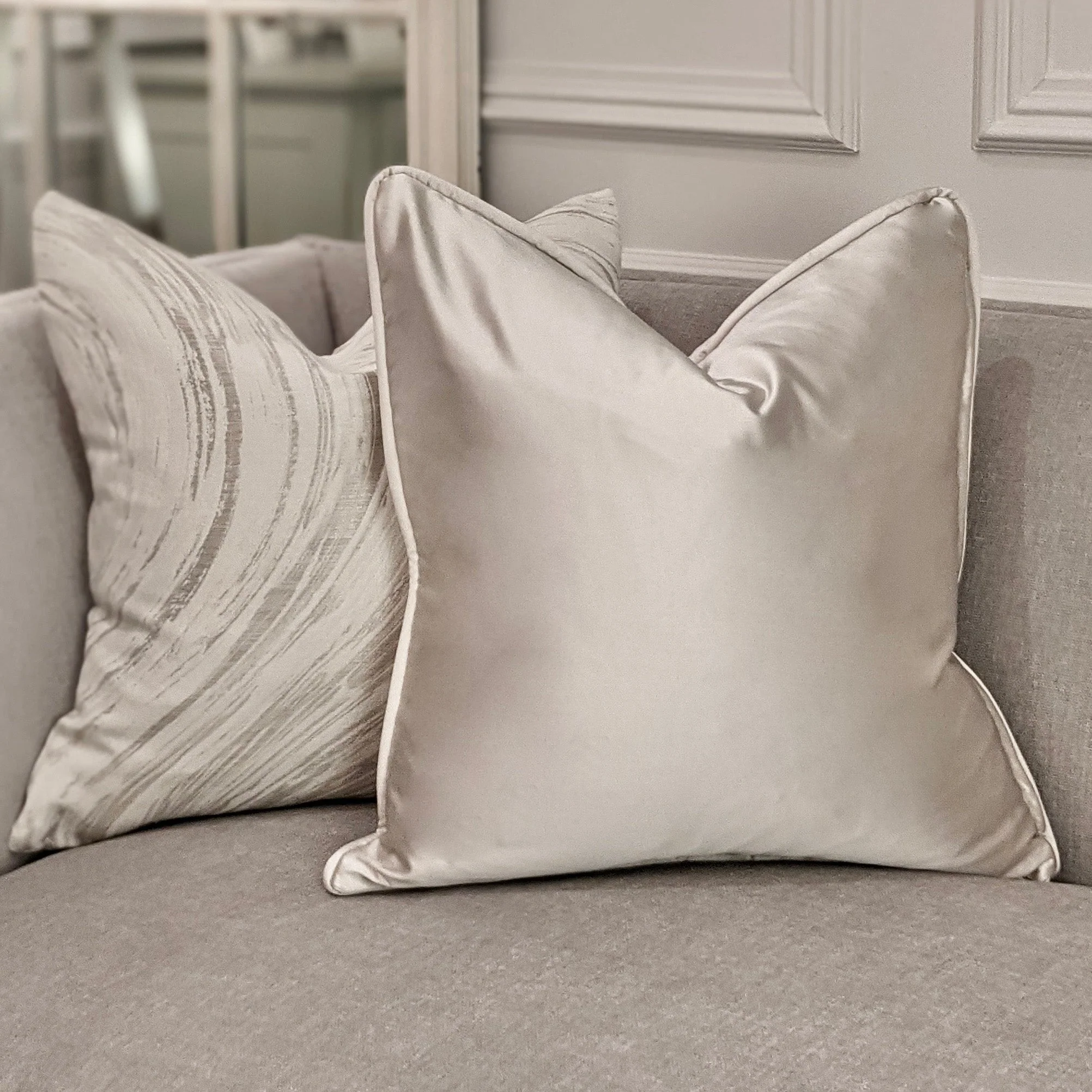 Serena Silk Satin Cushion - 50x50cm - Image 4