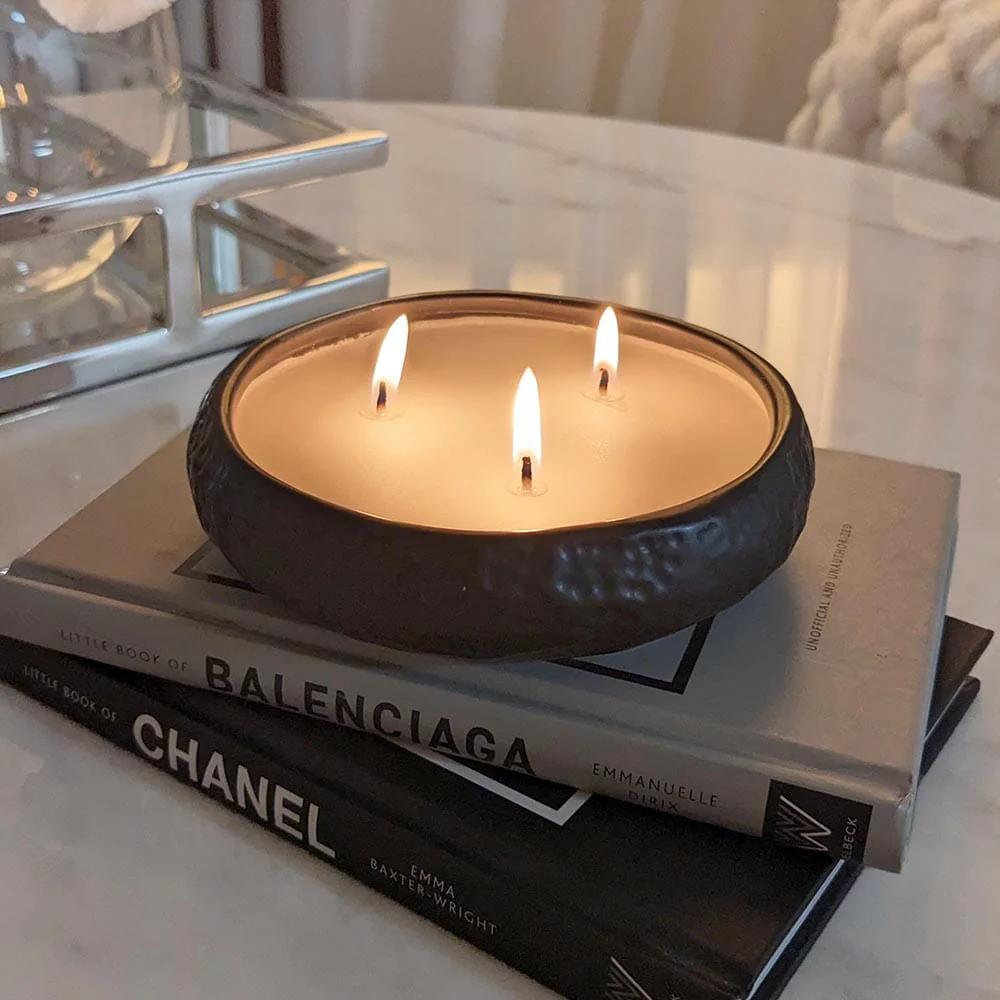 Set of 2 Aeolian Black Candles - Image 4