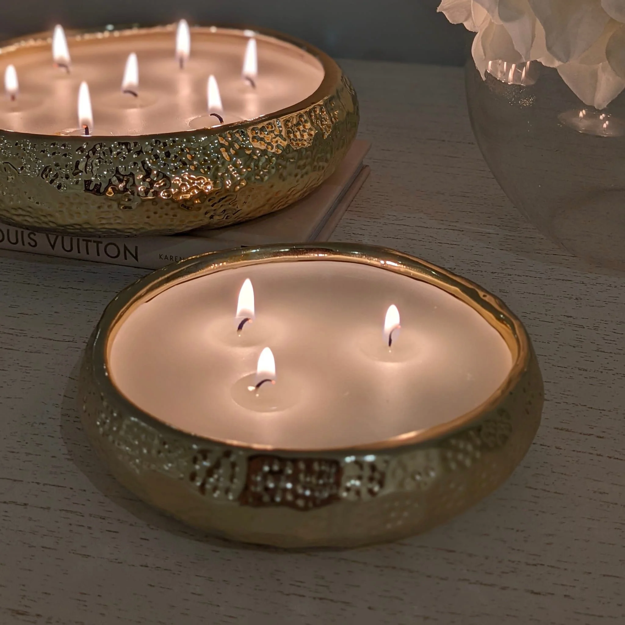 Set of 2 Aeolian Gold Candles - Image 5
