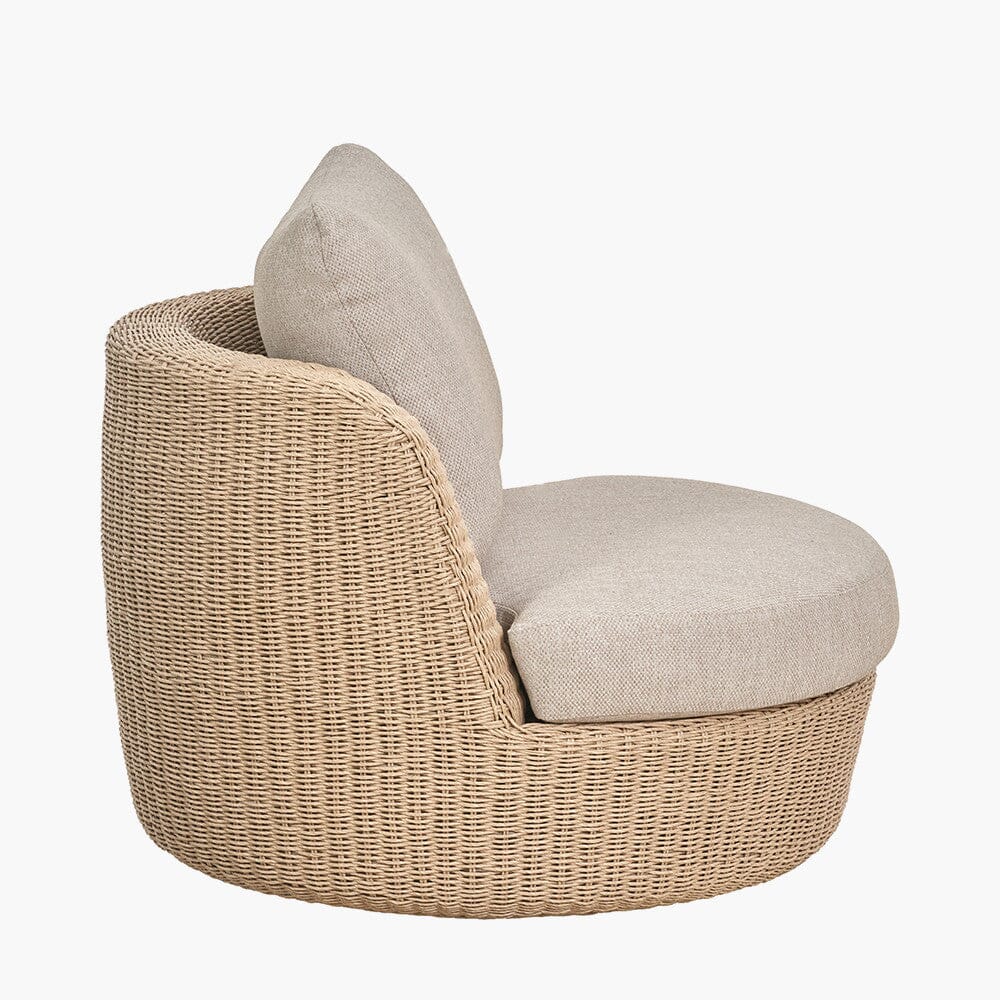 Sevilla Natural Wicker Outdoor Lounge Chair - Image 3