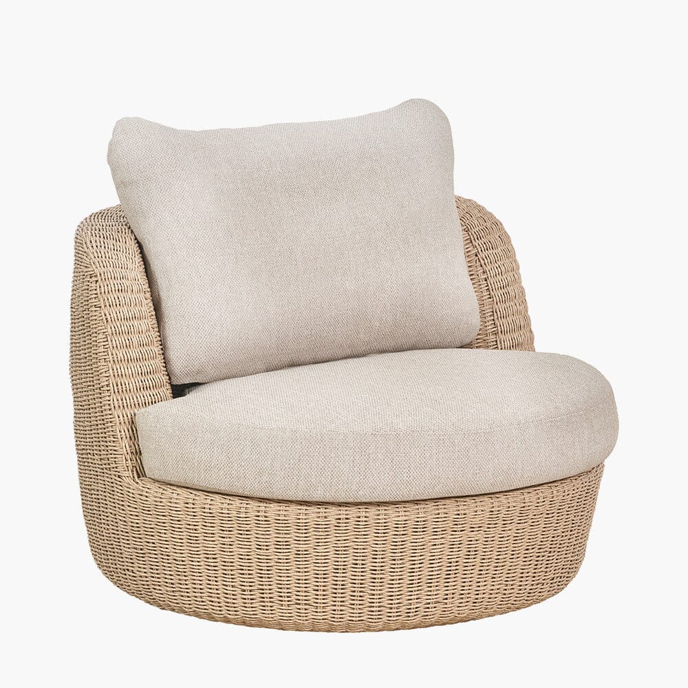 Sevilla Natural Wicker Outdoor Lounge Chair - Image 4