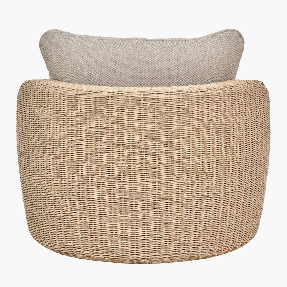 Sevilla Natural Wicker Outdoor Lounge Chair - Image 5
