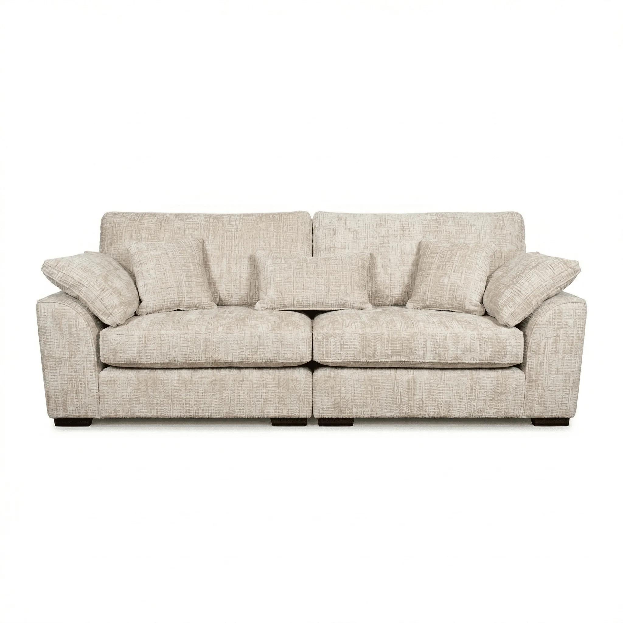 Sienna Ivory Textured Chenille Sofa Range - Image 2