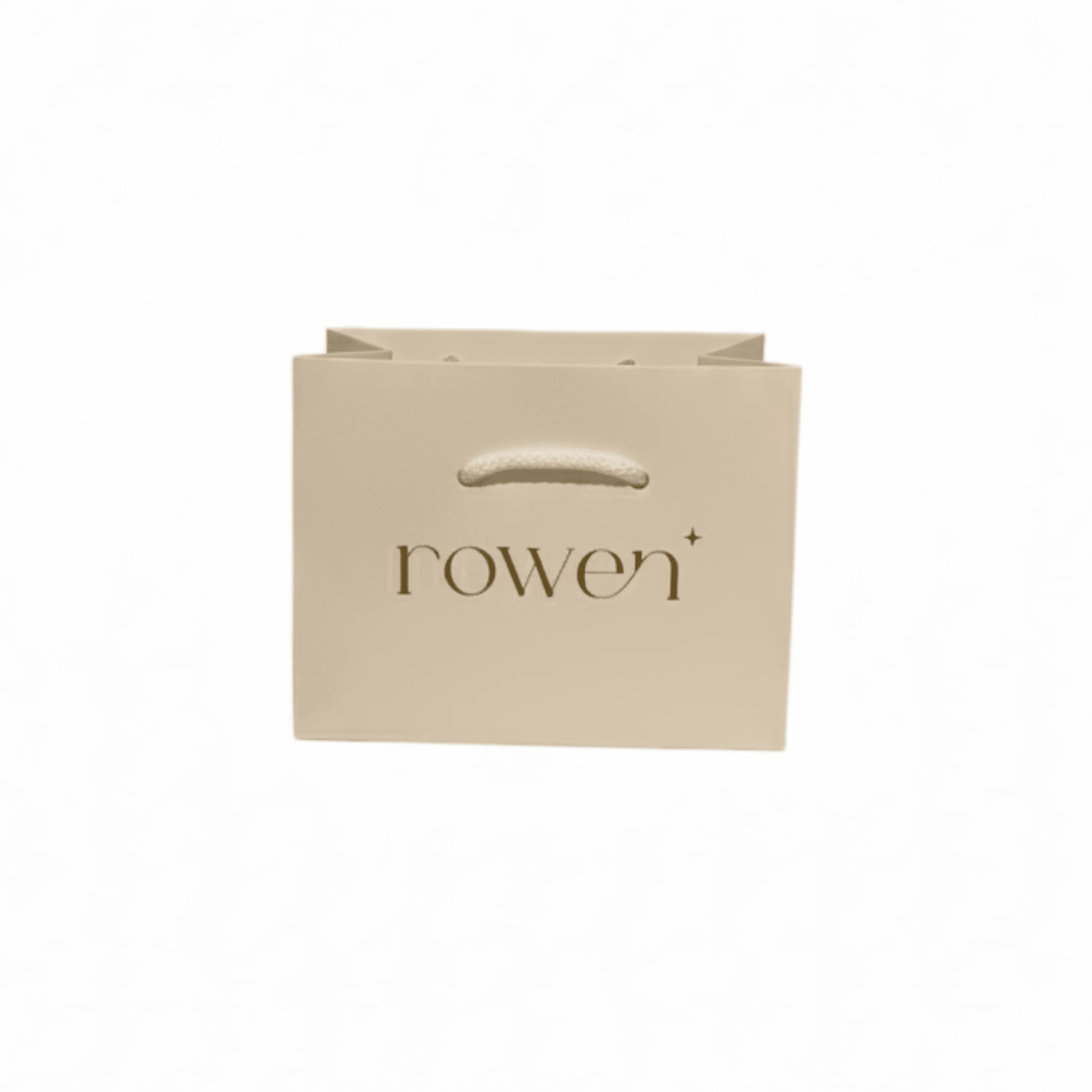 Small Rowen White & Gold Gift Bag - Image 2