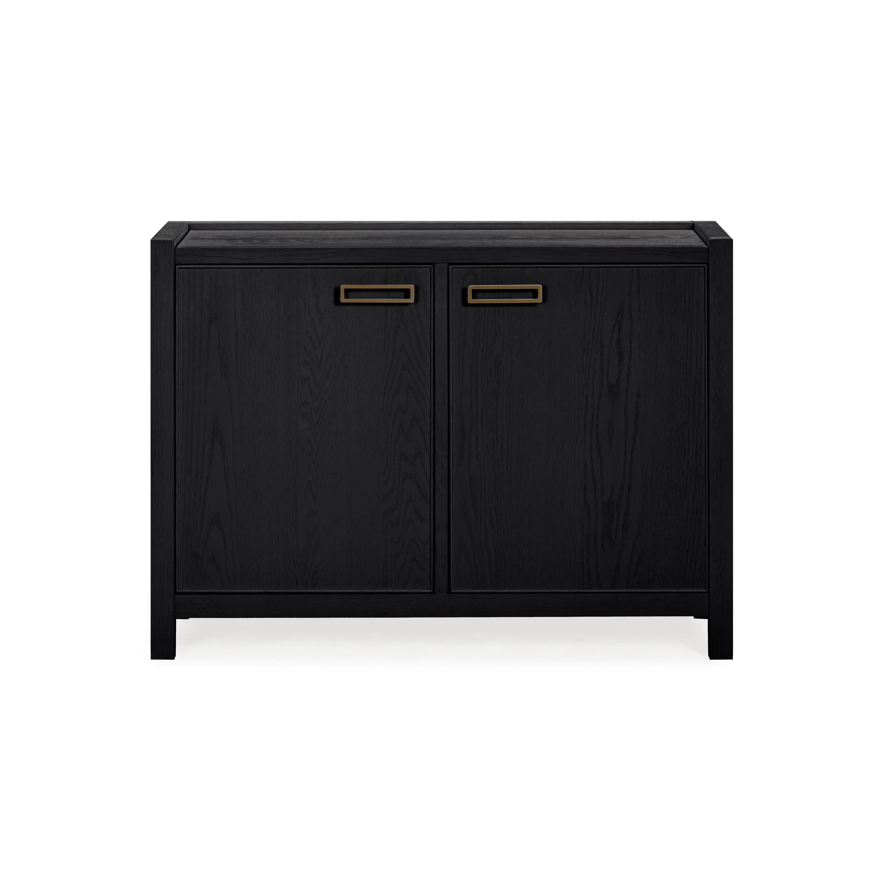 Soho Black Oak Veneer 2 Door Sideboard - Image 4