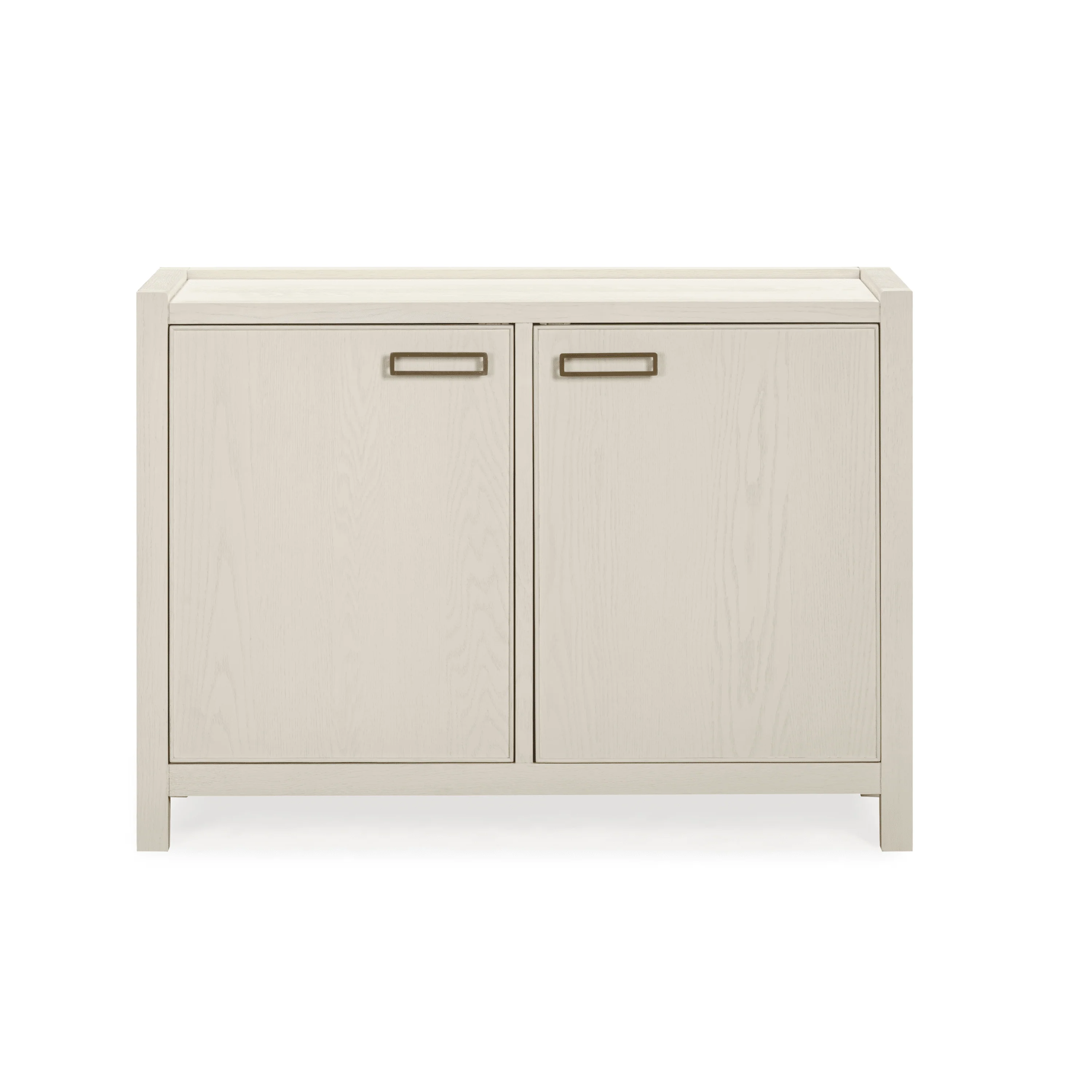 Soho Cream Oak Veneer 2 Door Sideboard - Image 4