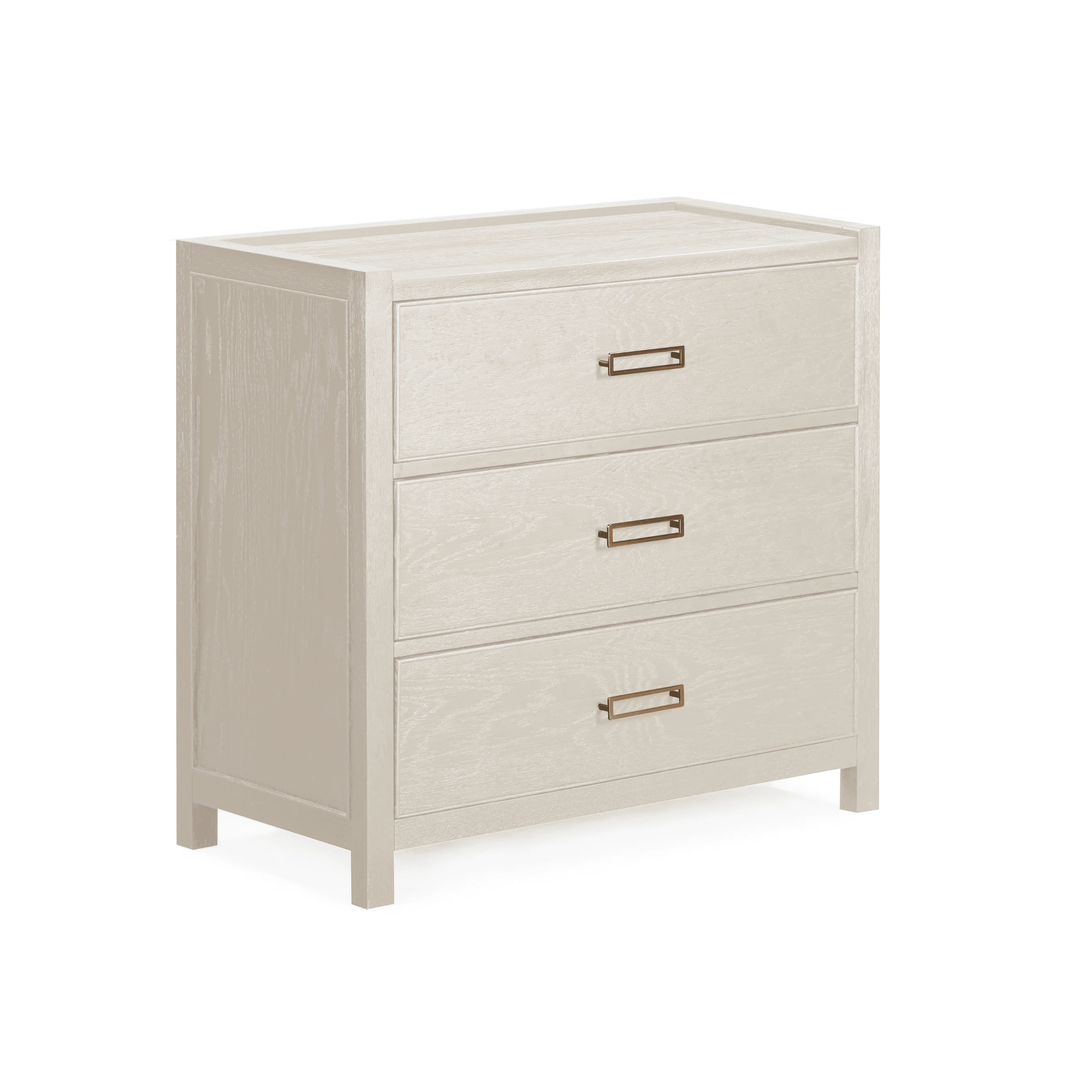 Soho Cream Oak Veneer 3 Drawer Chest - Image 2