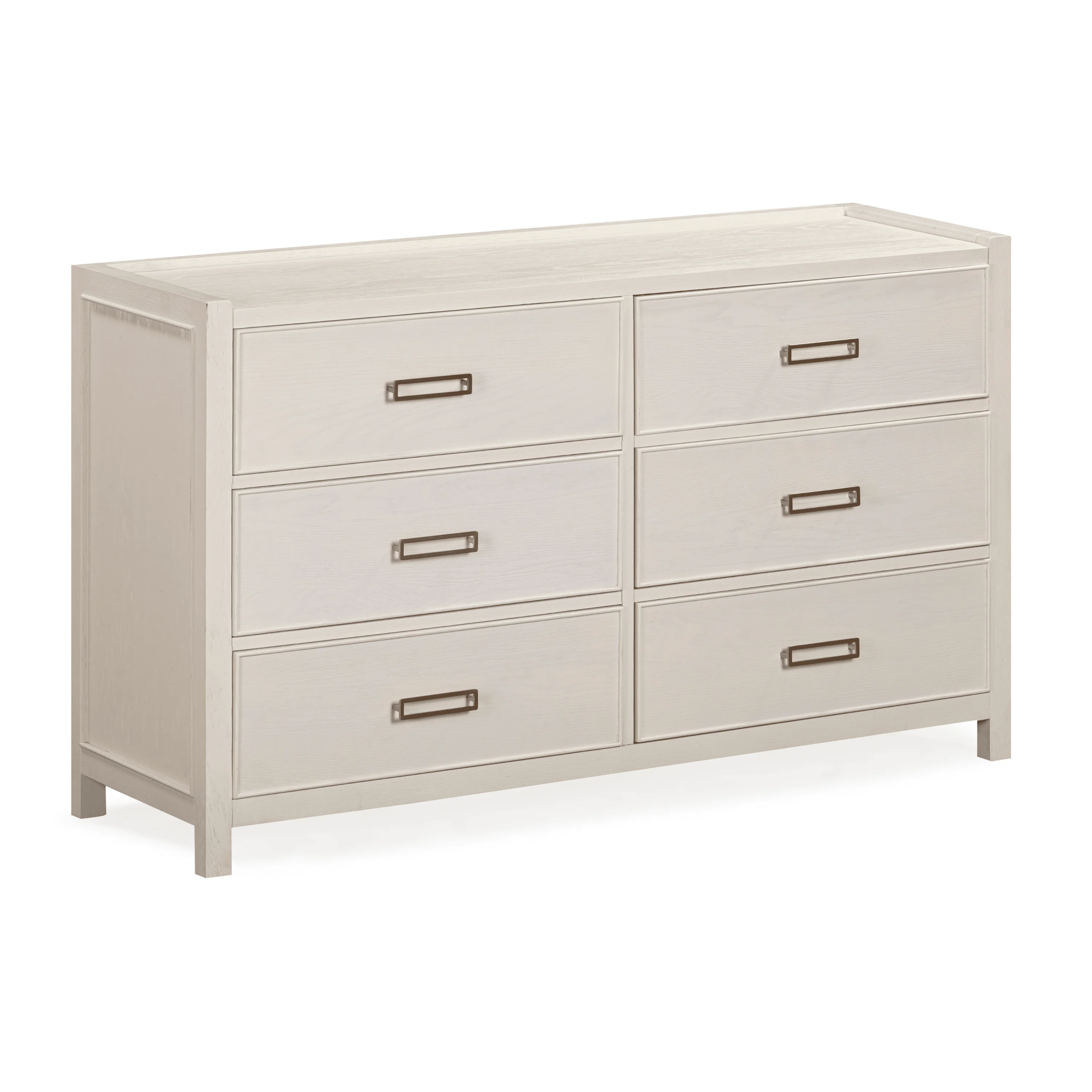 Soho Cream Oak Veneer 6 Drawer Chest - Image 2