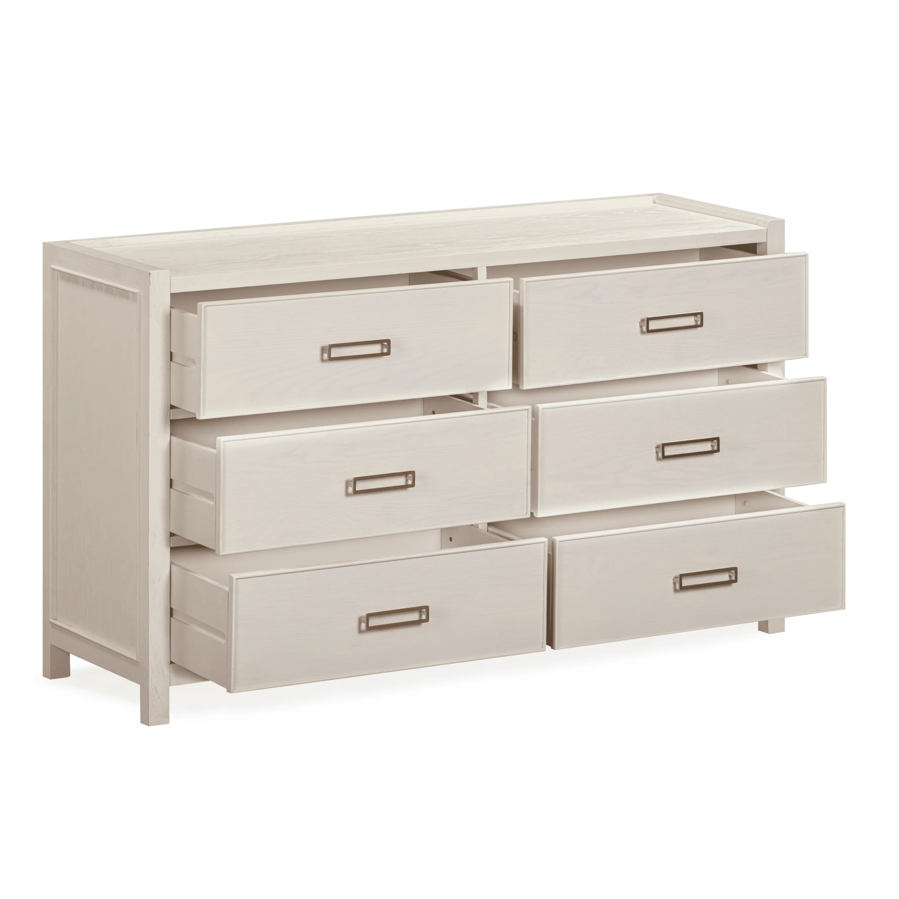Soho Cream Oak Veneer 6 Drawer Chest - Image 3