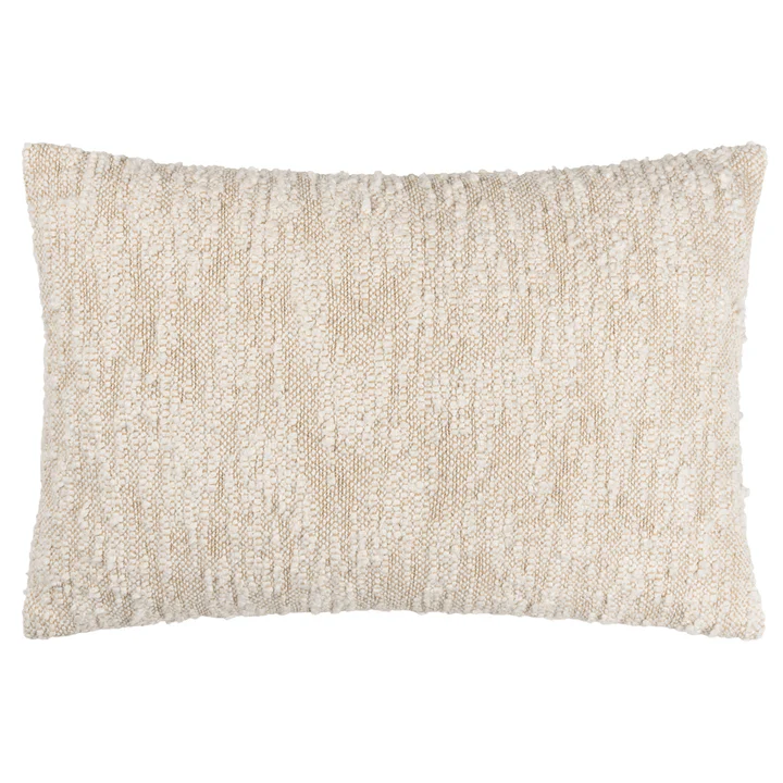 Solace Natural Woven Textured Bolster Cushion - 60x40cm - Image 3