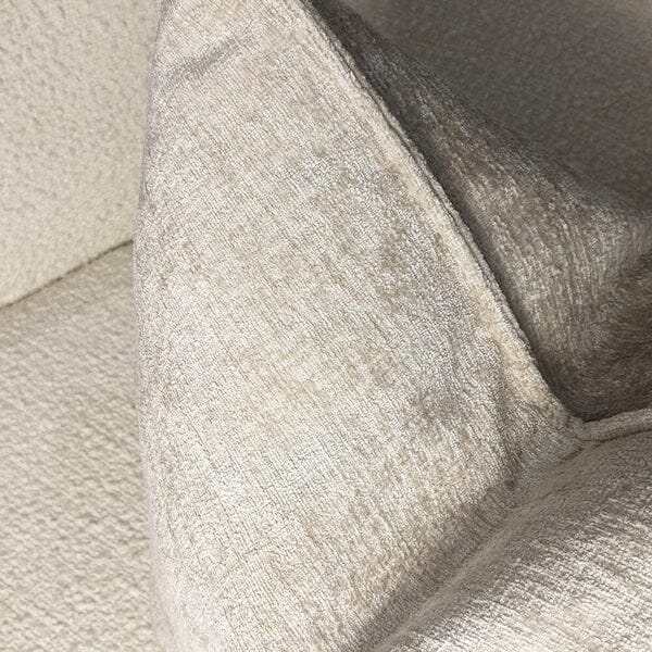 Souffle Cream Woven Cushion with Oxford Border- 43x43cm - Image 2