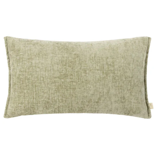 Souffle Sage Green Woven Cushion with Oxford Border - 30x50cm - Image 3