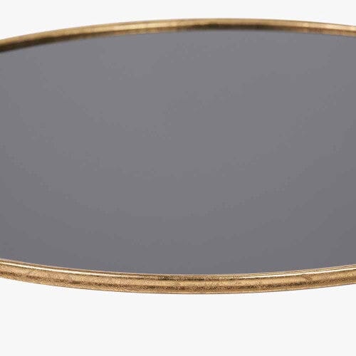 Sydney Antique Gold & Black Glass Coffee Table - Image 2