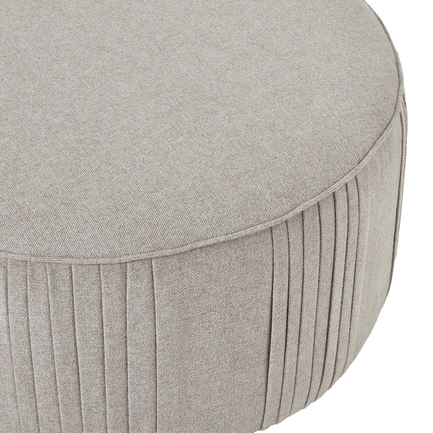 Tage Oatmeal Twill Swivel Footstool - Image 3