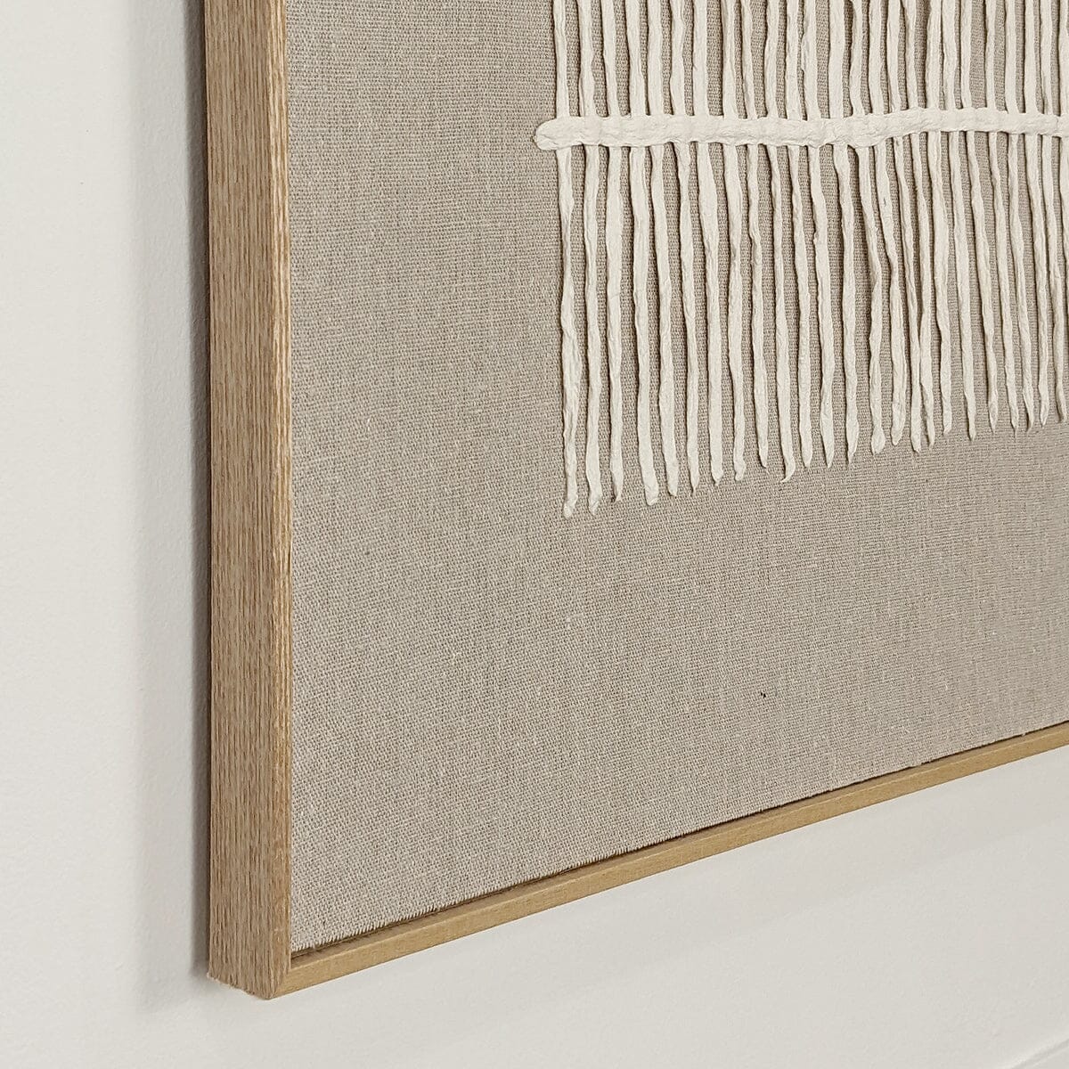 Talia Taupe & Cream Woven Wall Art - Image 3