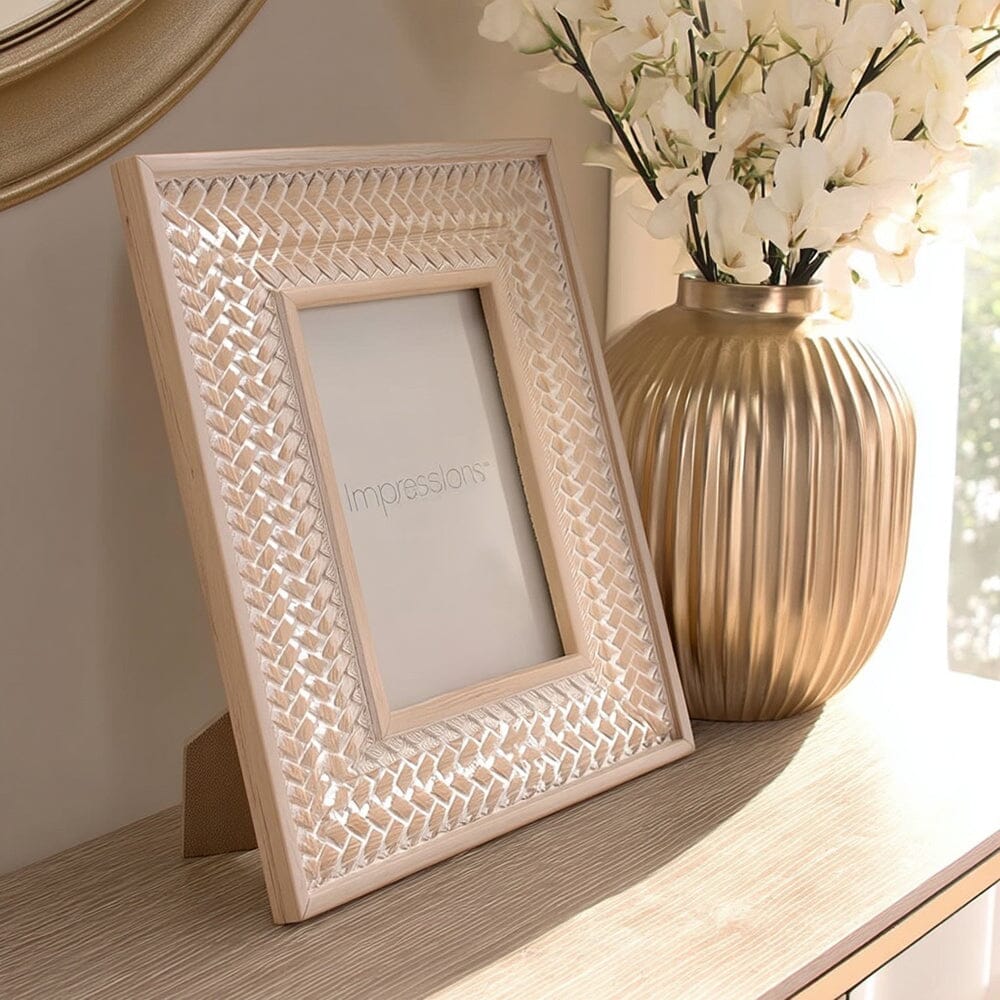 Talulla Whitewashed Wooden Photo Frame - 5x7"