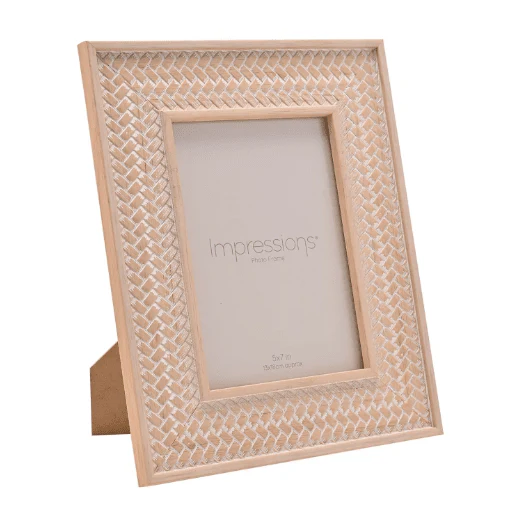 Talulla Whitewashed Wooden Photo Frame - 5x7" - Image 2