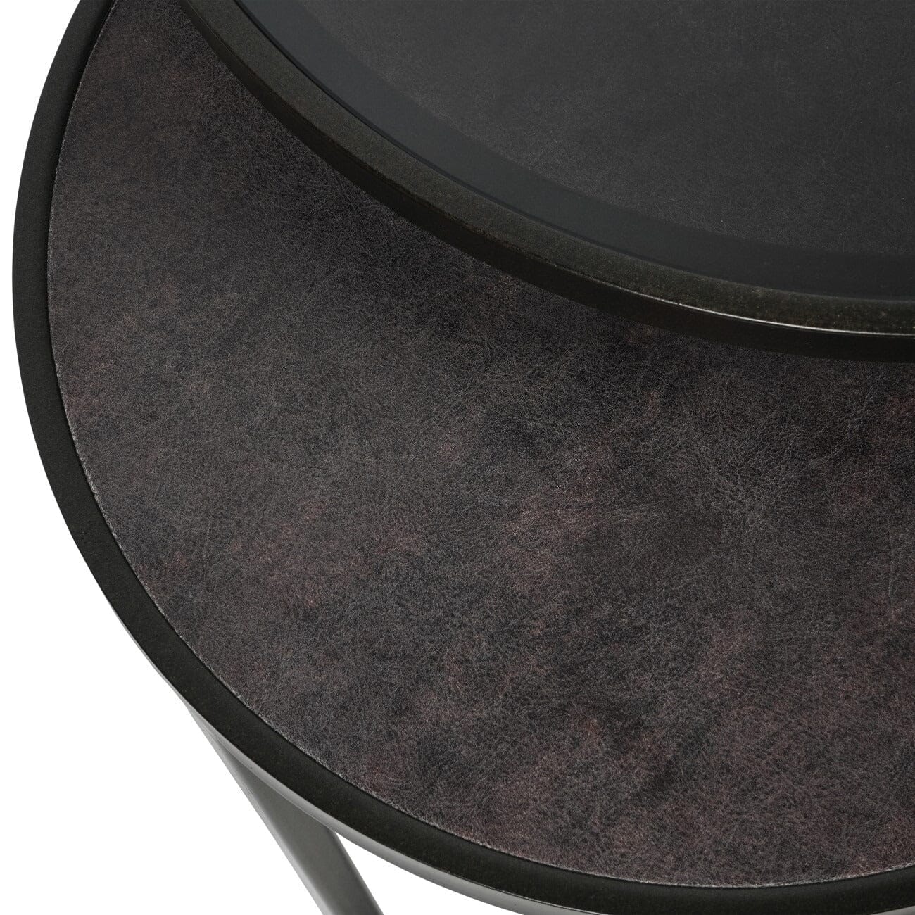 Tamara Black & Glass Set of 2 Nesting Side Tables - Image 6