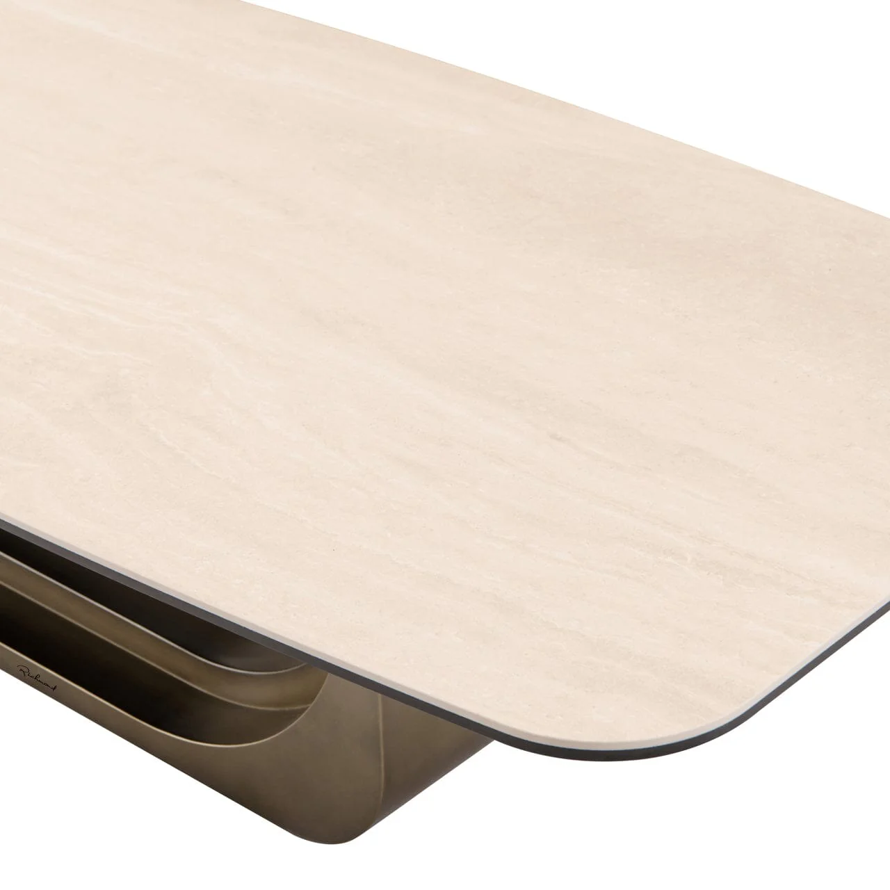 Tauron Gold Coffee Table with Ceramic Top - Image 4