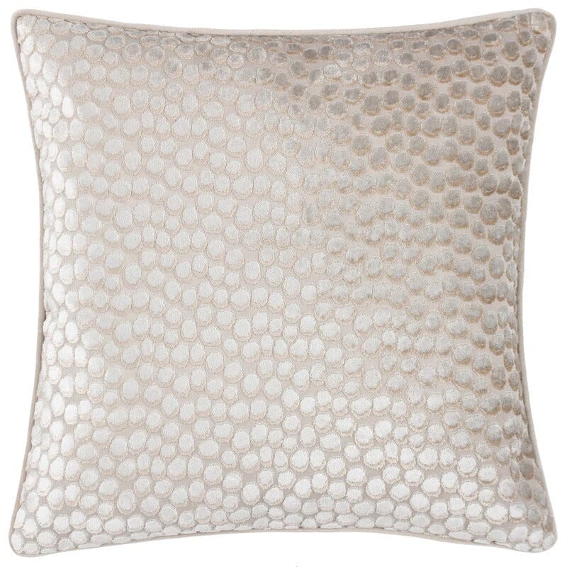 Teresina Cream Velvet Printed Cushion- 45x45cm - Image 2
