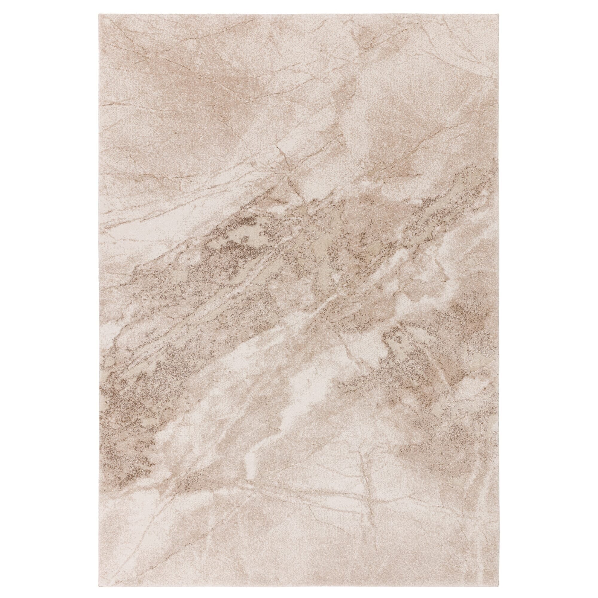 Terrena Beige & Cream Abstract Rug - Image 2