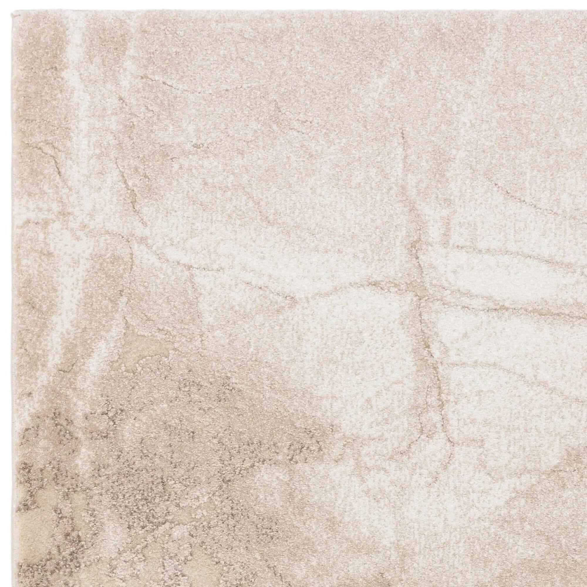 Terrena Beige & Cream Abstract Rug - Image 4