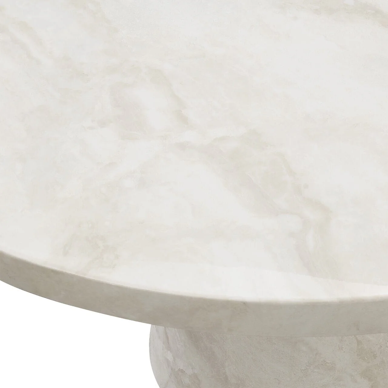 Thalassa Taupe Marble Round Dining Table - Image 4