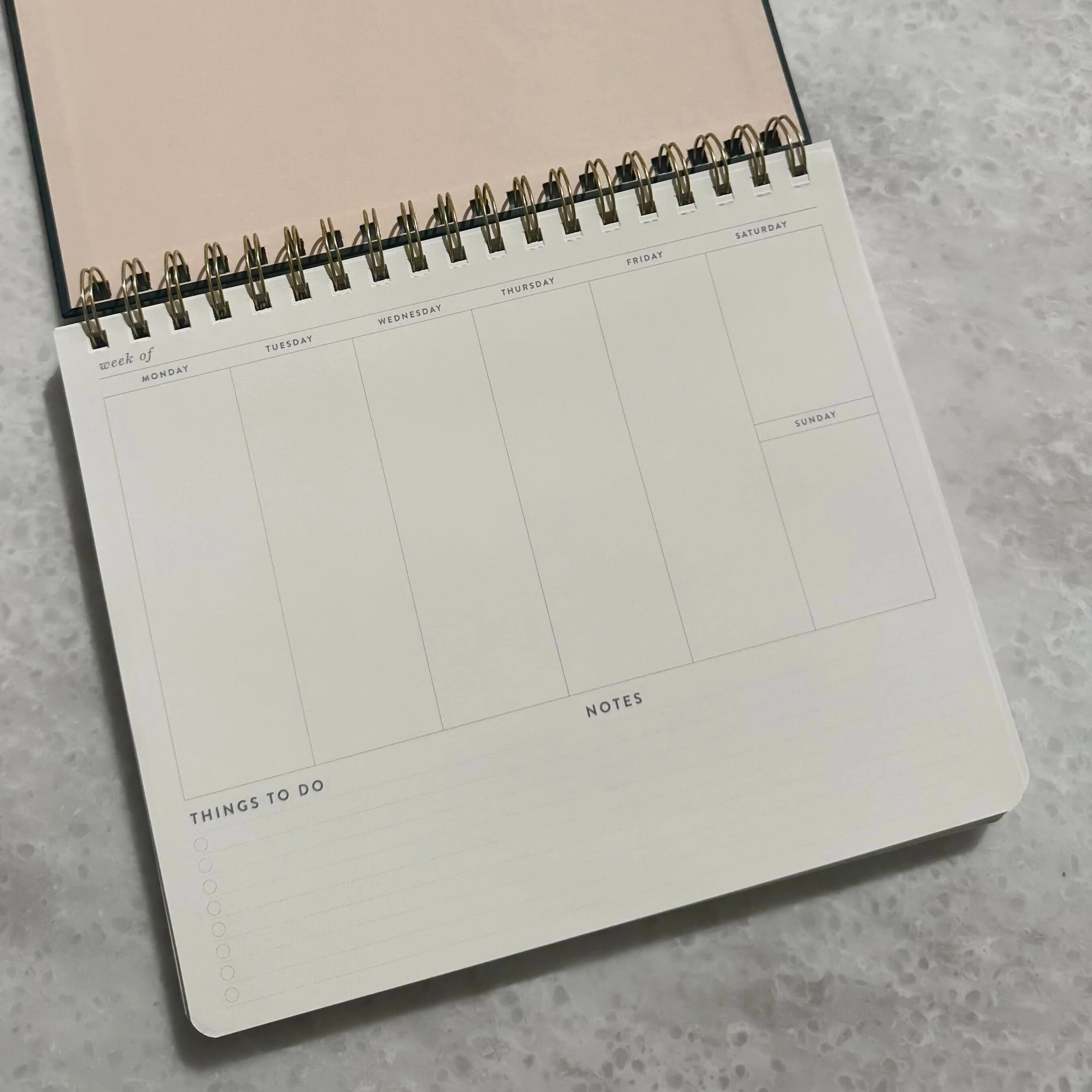 The Weekly Plan Black & Gold Desk Planner - Image 2