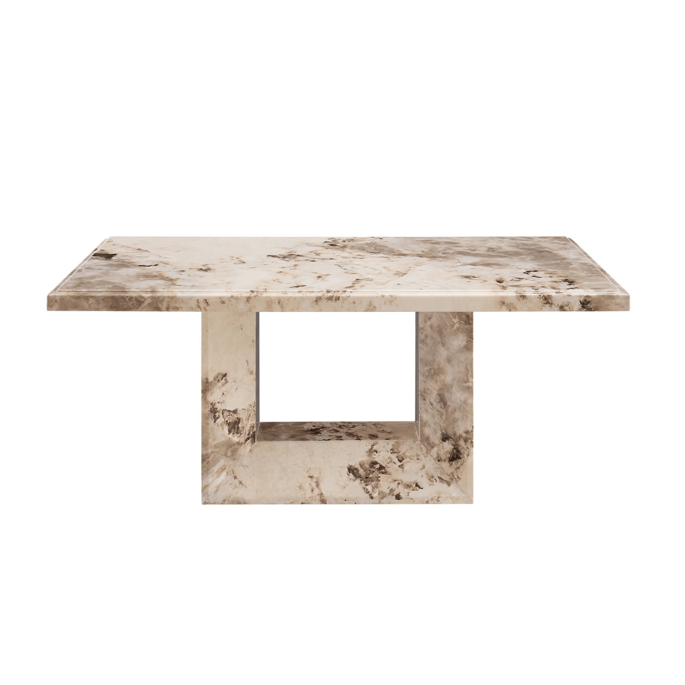 Thea Mocha Marble Coffee Table Table - Image 3