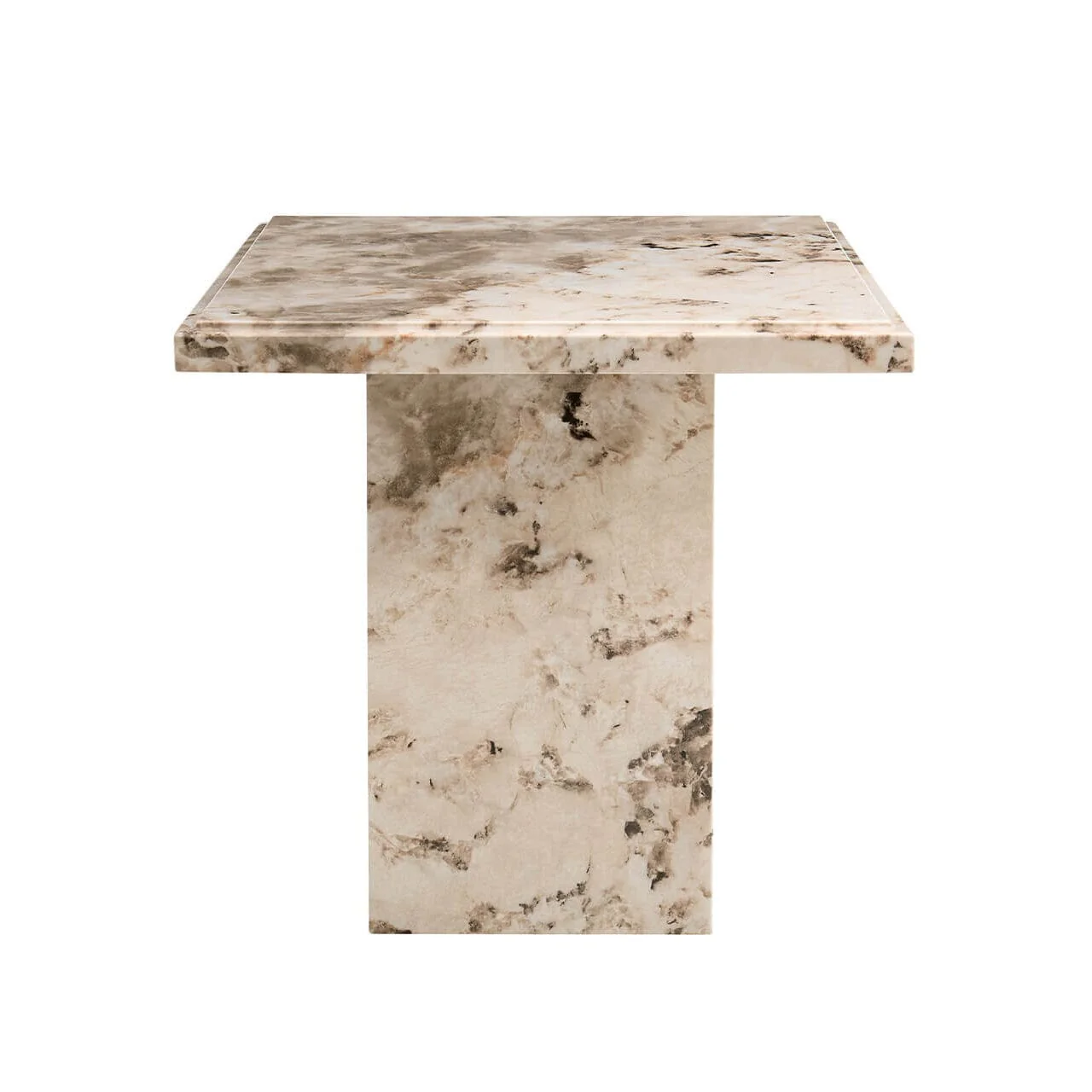 Thea Mocha Marble Side Table - Image 4