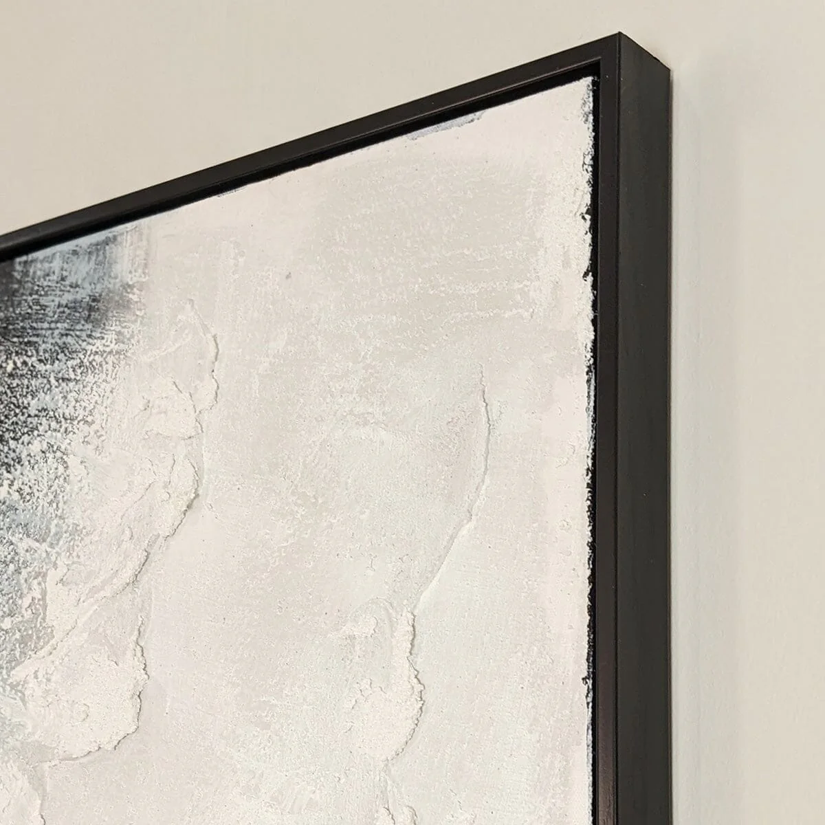 Tilford Monochrome Beach Waves Textured Canvas Wall Art - Image 3