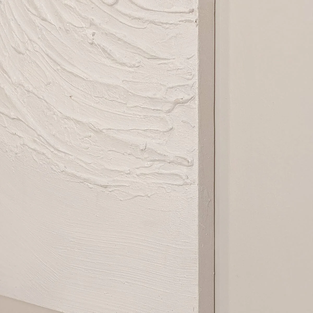 Tilly Cream Half Moon Textured Canvas Wall Art - Image 4